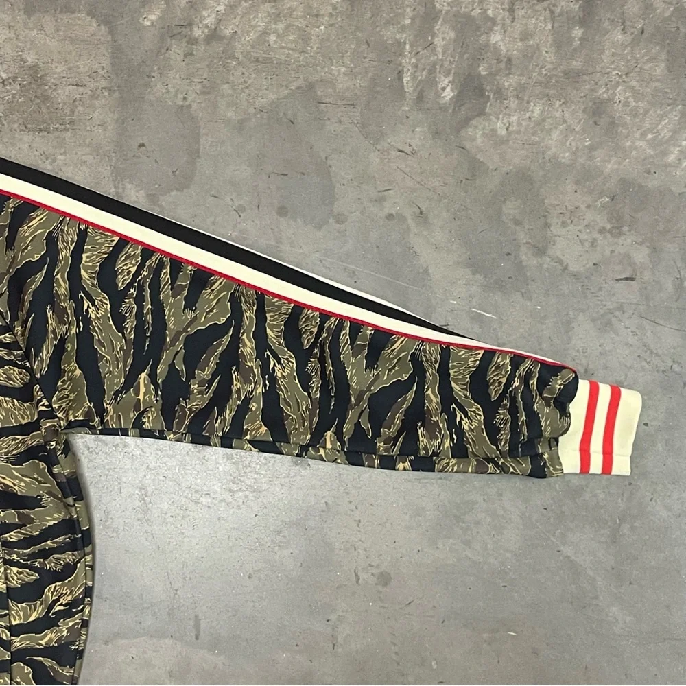 G-Style Streetwear Casual Tiger Camo Zip Track Jacket - Picture 5 of 9